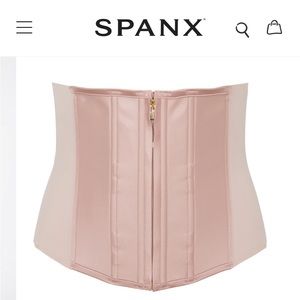 SPANX NWT Under sculpture waist cincher cameo blush size large corset
